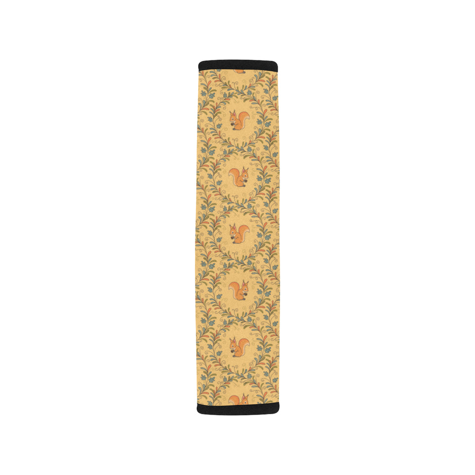 Squirrel Pattern Print Design 01 Car Seat Belt Cover