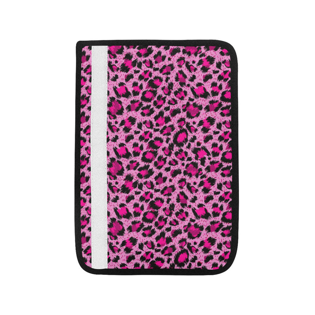 Pink Leopard Skin texture Pattern Car Seat Belt Cover