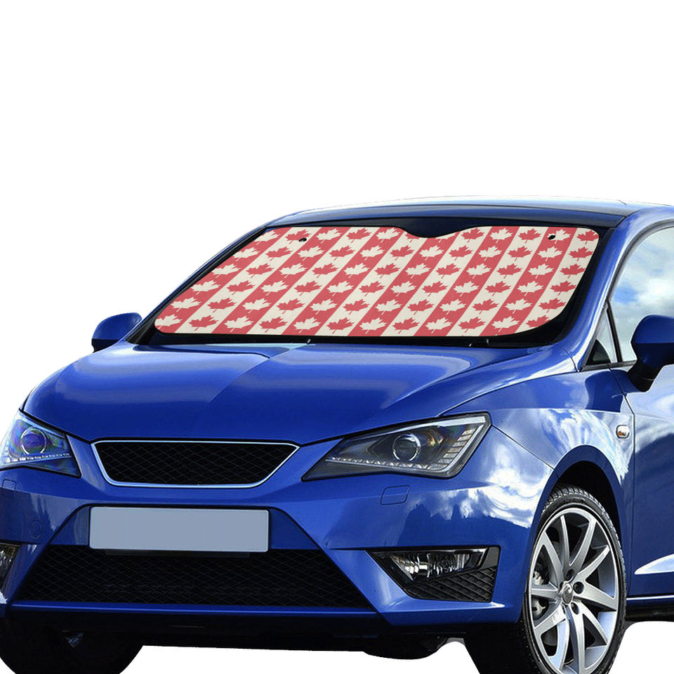 Canada Pattern Print Design 03 Car Sun Shade