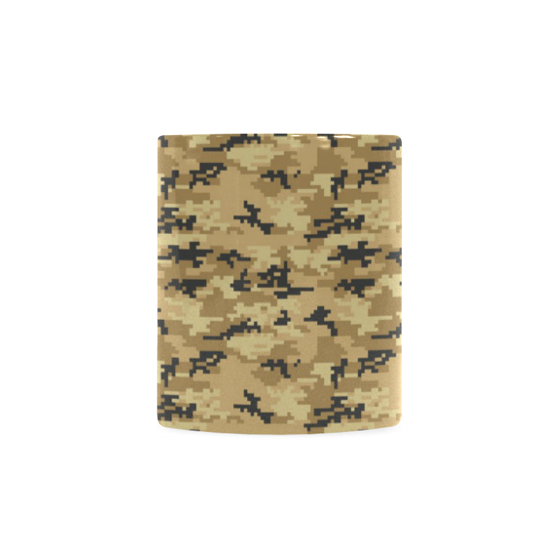 Sand Camo Camouflage Pattern Classical White Mug (FulFilled In US)