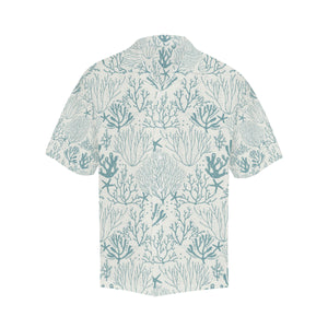 Coral Reef Pattern Print Design 02 Men's All Over Print Hawaiian Shirt (Model T58)