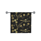 Gold Japanese Theme Pattern Bath Towel