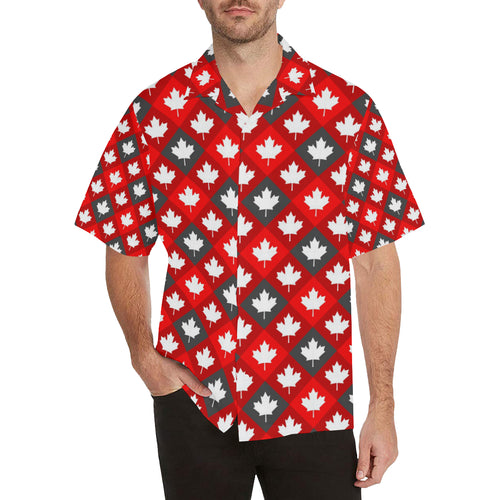 Canada Pattern Print Design 05 Men's All Over Print Hawaiian Shirt (Model T58)