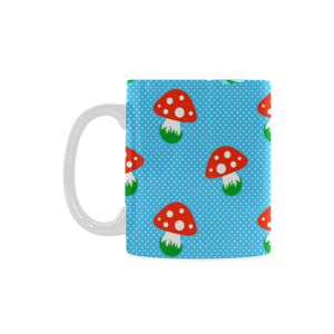 Mushroom Pokkadot Pattern Classical White Mug (FulFilled In US)