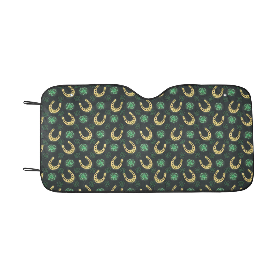 Horseshoes Pattern Print Design 04 Car Sun Shade