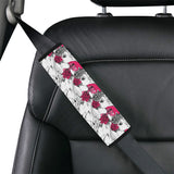 Horse Head Rose Pattern Car Seat Belt Cover