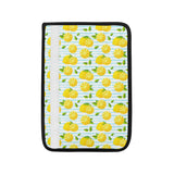 Lemon Pattern Stripe Background Car Seat Belt Cover