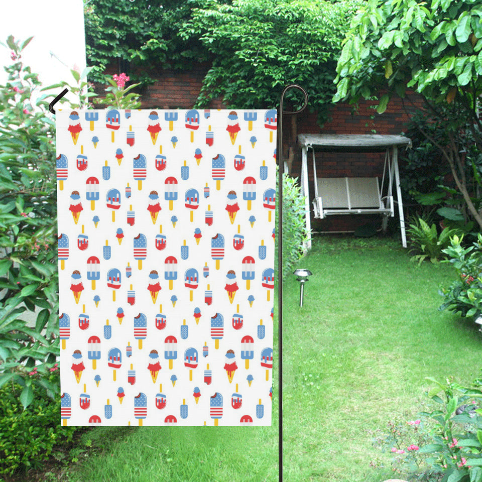 Ice Cream USA Theme Pattern House Flag Garden Flag