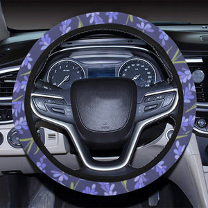 Lavender Theme Pattern Car Steering Wheel Cover