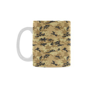 Sand Camo Camouflage Pattern Classical White Mug (FulFilled In US)