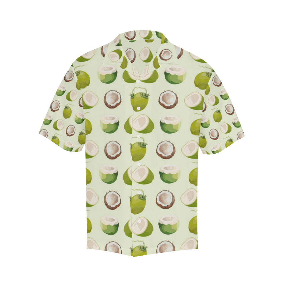 Coconut Pattern Print Design 04 Men's All Over Print Hawaiian Shirt (Model T58)