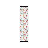 Red Green Yellow Chili Pattern Car Seat Belt Cover