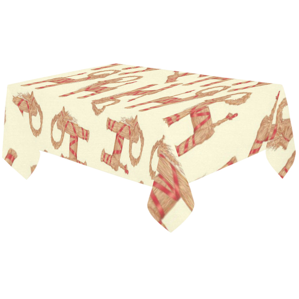 Yule Goat or Christmas goat Pattern Tablecloth