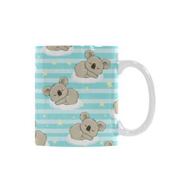 Sleep Koala Pattern Classical White Mug (FulFilled In US)