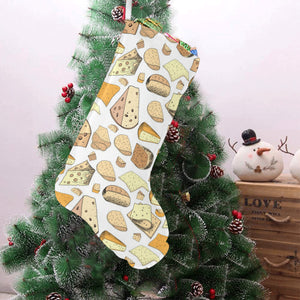 Cheese Pattern Theme Christmas Stocking