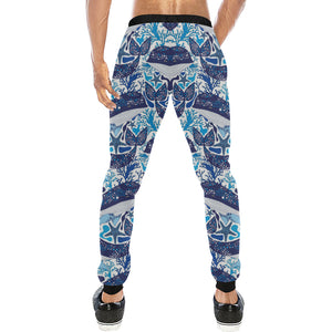 Whale Starfish Pattern Unisex Casual Sweatpants