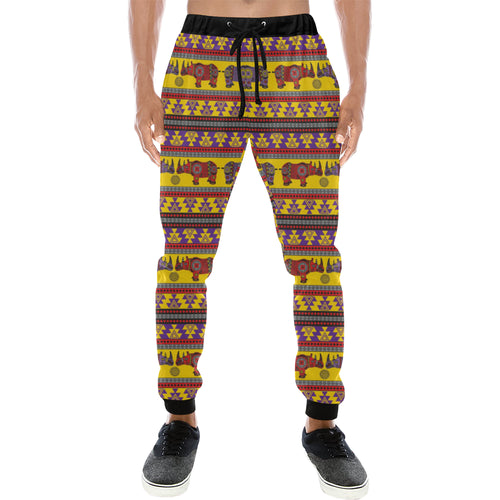 Rhino African Afro Dashiki Adinkra Kente Ethnic Mo Unisex Casual Sweatpants