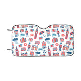 British Pattern Print Design 05 Car Sun Shade