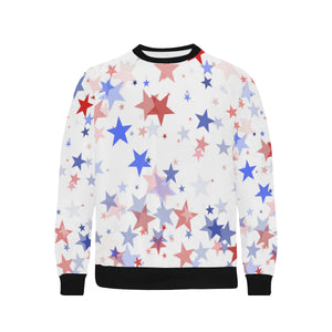 USA Star Pattern Men's Crew Neck Sweatshirt