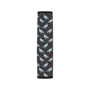 Pigeon Pattern Print Design 01 Car Seat Belt Cover