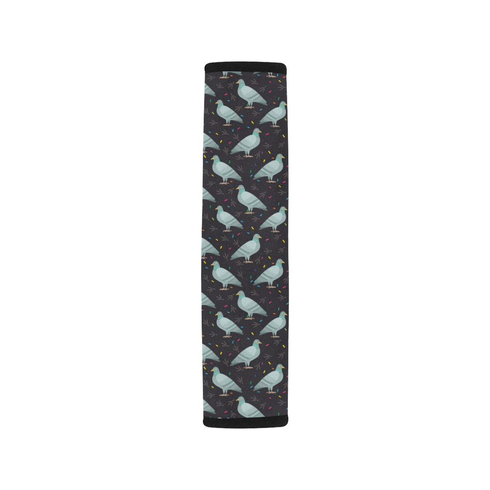 Pigeon Pattern Print Design 01 Car Seat Belt Cover