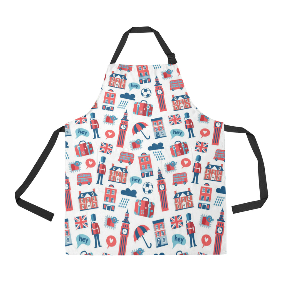 British Pattern Print Design 05 Adjustable Apron