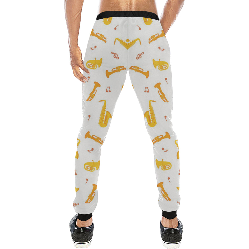 Saxophone Pattern Theme Unisex Casual Sweatpants