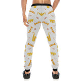 Saxophone Pattern Theme Unisex Casual Sweatpants