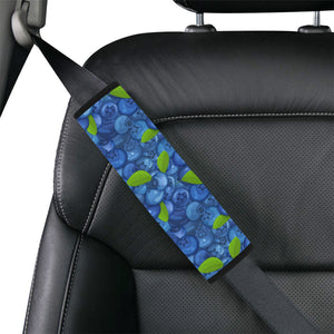 Blueberry Pattern Background Car Seat Belt Cover