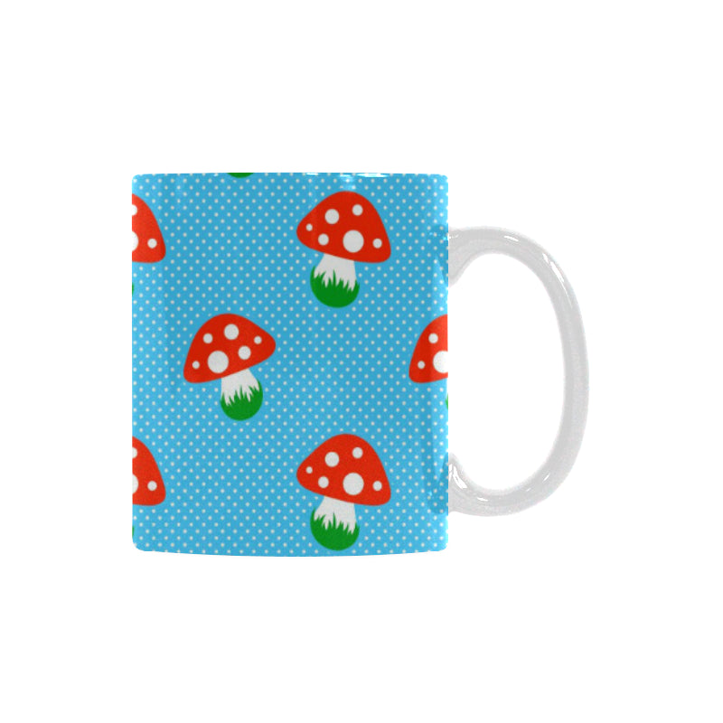 Mushroom Pokkadot Pattern Classical White Mug (FulFilled In US)