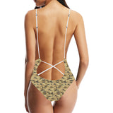 Sand Camo Camouflage Pattern Women's One-Piece Swimsuit