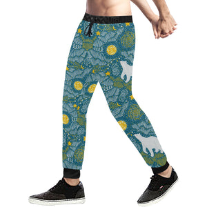 Polar Bear Pattern Unisex Casual Sweatpants