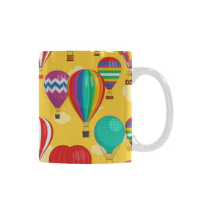 Hot Air Balloon Pattern Classical White Mug (FulFilled In US)