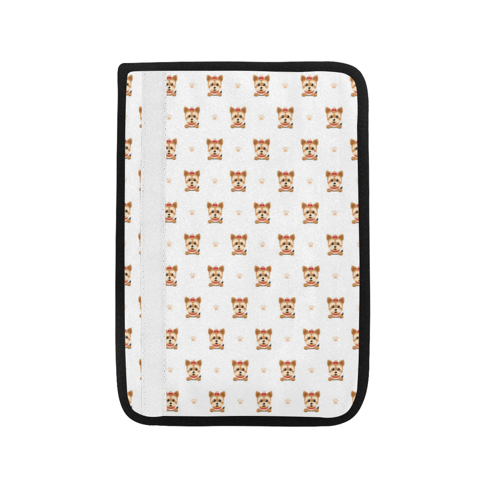 Yorkshire Terrier Pattern Print Design 03 Car Seat Belt Cover