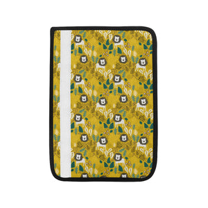 Lion Pattern Print Design 01 Car Seat Belt Cover