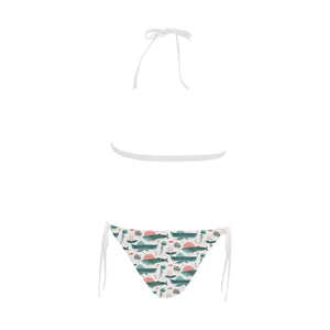 Whale Jelly Fish Pattern Sexy Bikinis Two-Pieces Swimsuits