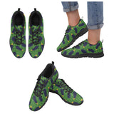 Eggplant Pattern Print Design 04 Women's Sneakers Black