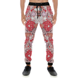 Red Pink Hot Air Balloon Pattern Unisex Casual Sweatpants