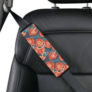 Tomato Pattern Background Car Seat Belt Cover