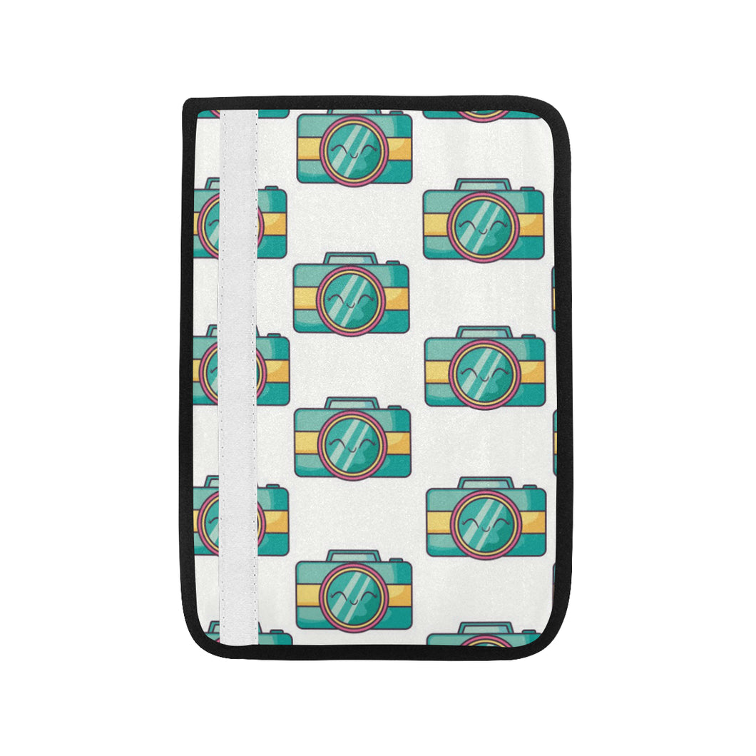 Camera Pattern Print Design 02-1 Car Seat Belt Cover