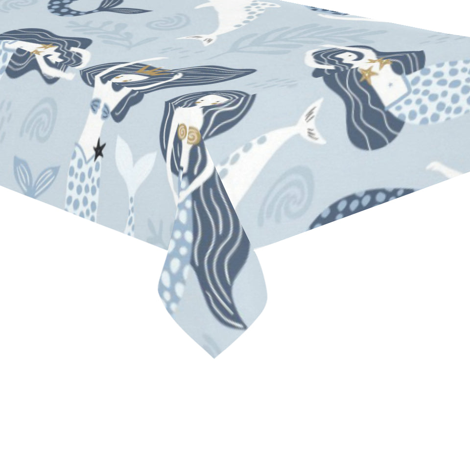 Mermaid Dolphin Pattern Tablecloth