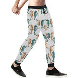 Seahorse Pattern Background Unisex Casual Sweatpants