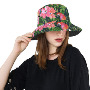 Parrot Leaves Pattern Unisex Bucket Hat