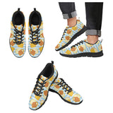 Beer Glass Pattern Men's Sneakers Black