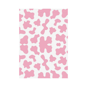 Pink Cow Skin Pattern House Flag Garden Flag