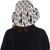 Penguin Pattern Background Unisex Bucket Hat