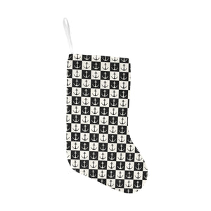 Anchor Black and White Patter Christmas Stocking