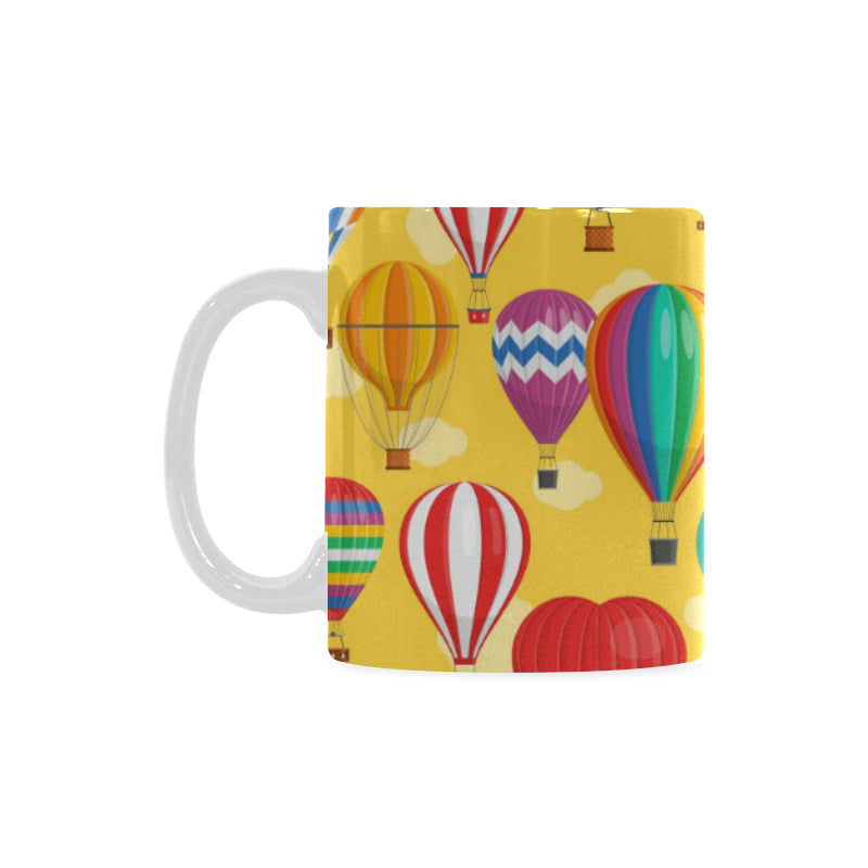 Hot Air Balloon Pattern Classical White Mug (FulFilled In US)