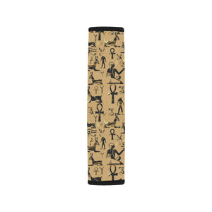 Egypt Hieroglyphics Pattern Print Design 02 Car Seat Belt Cover