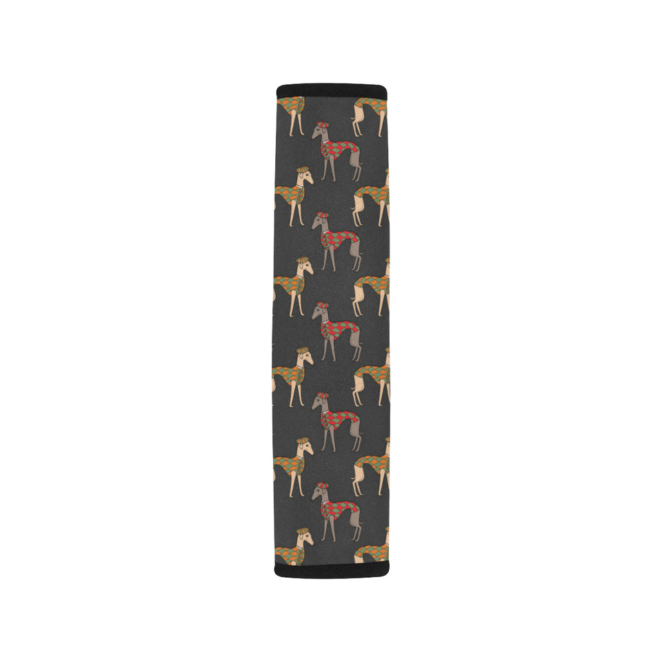 Greyhound Pattern Print Design 01 Car Seat Belt Cover